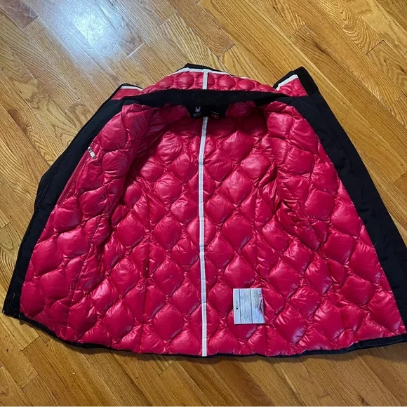 Spyder Down Filled Black Ski Jacket - Picture 6 of 6